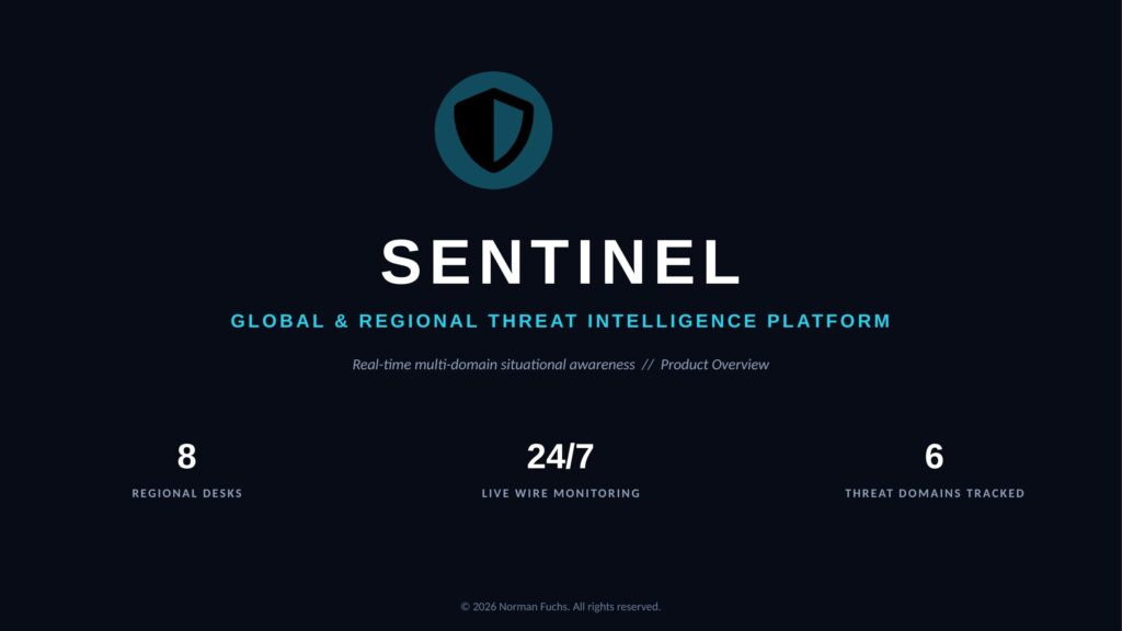 Sentinel — Global & Regional Threat Intelligence Platform overview